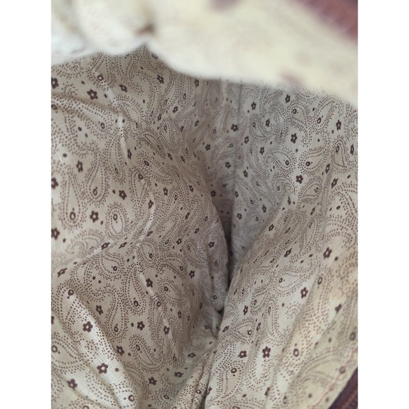 American West Brown Tooled Leather Concealed Carry Purse Made In Paraguay - Picture 12 of 16